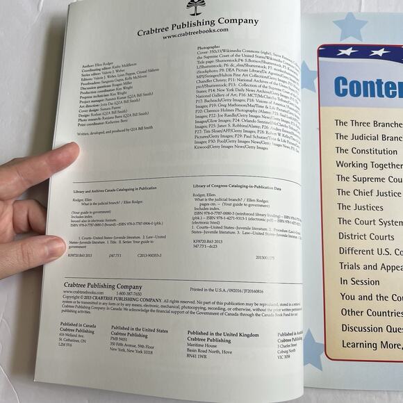 What Is the Judicial Branch by Ellen Rodger Paperback Educational Book - Picture 3 of 9